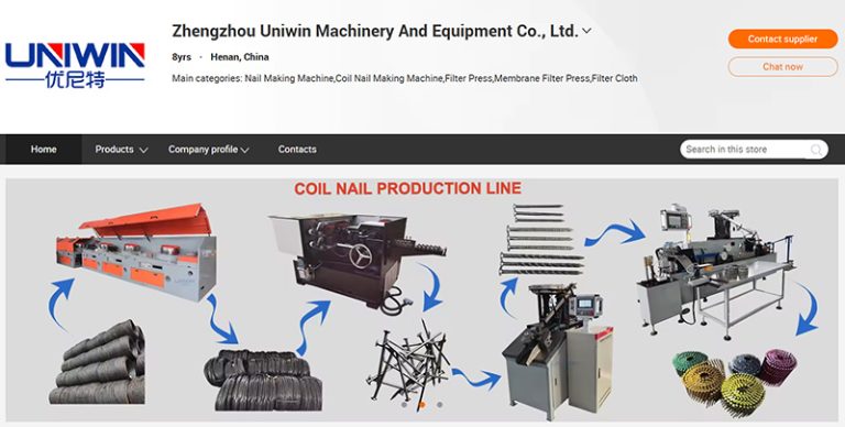 Machines de fabrication de clous Uniwin en alibaba